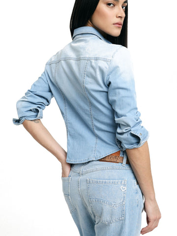 Please Camicie Donna - Blu Denim