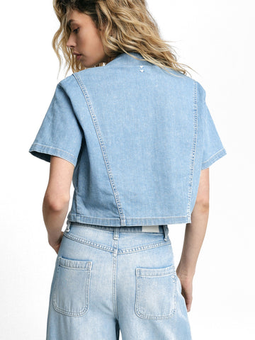 Please Camicie Donna - Blu Denim