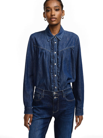 Please Camicie Donna - Blu Denim