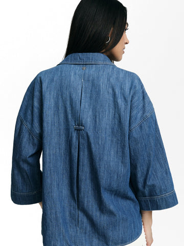 Please Camicie Donna - Blu Denim