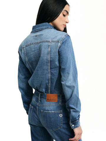 Please Camicie Donna - Blu Denim