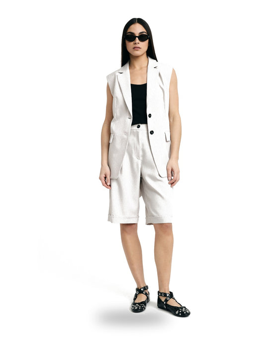 Please Shorts Donna - Gesso