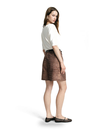 Please Shorts Donna - Tabacco