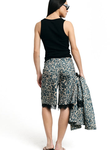 Please Shorts Donna - Beige/Nero