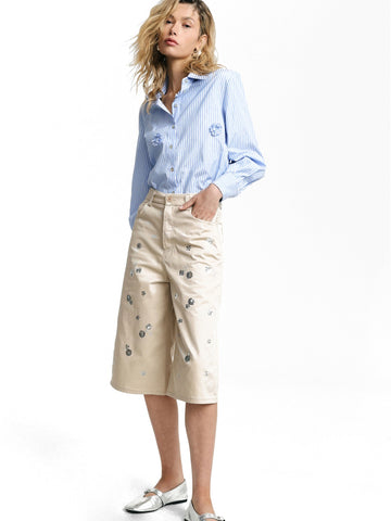 Please Shorts Donna - Sabbia
