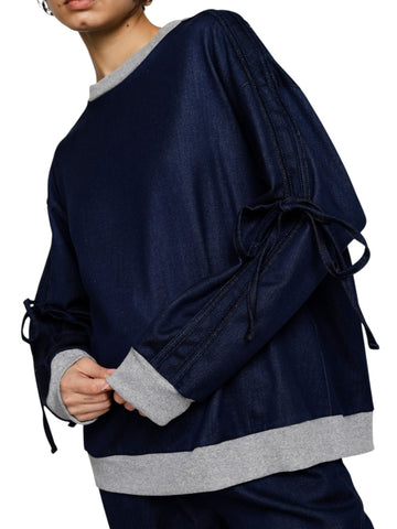 Please Felpe Donna - Blu Denim