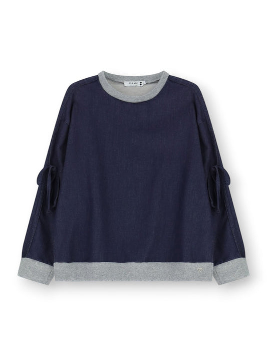 Please Felpe Donna - Blu Denim