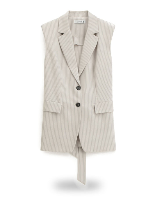 Please Gilet Donna - Gesso