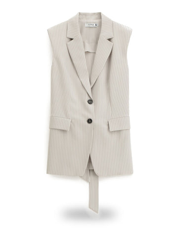 Please Gilet Donna - Gesso