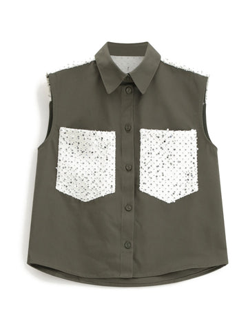 Please Gilet Donna - Verde
