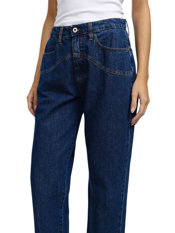 Please Pantaloni Donna - Blu Denim