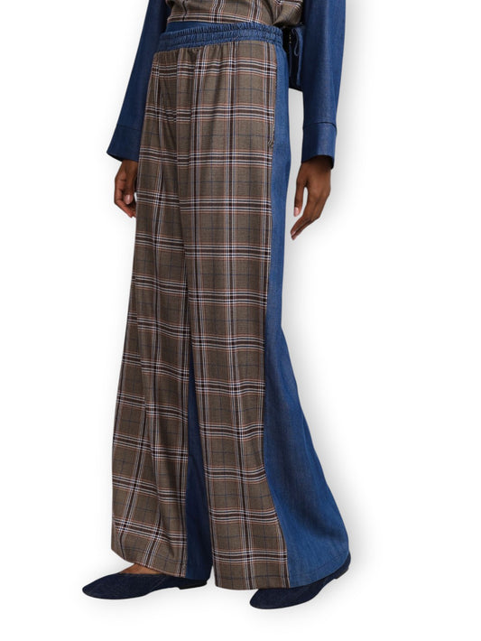 Please Pantaloni Donna - Cammello/Blu