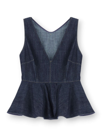 Please T-Shirt Donna - Blu Denim