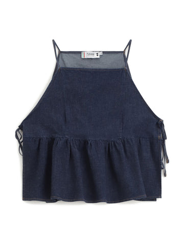 Please T-Shirt Donna - Blu Denim
