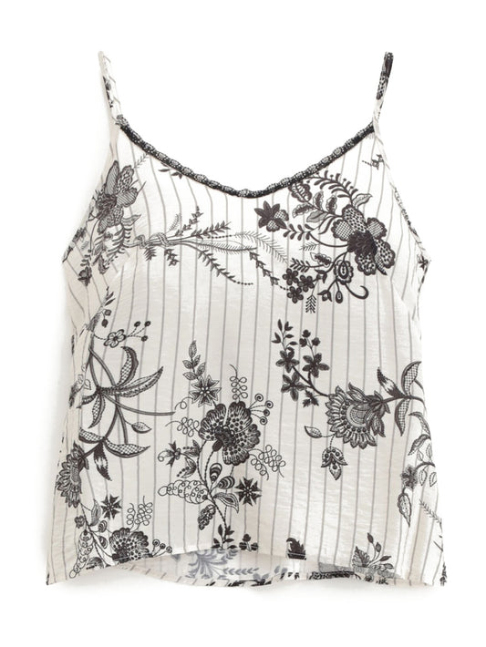 Please T-Shirt Donna - Panna/Grigio
