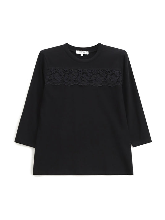 Please T-Shirt Donna - Nero