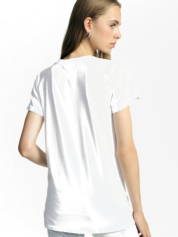 Please T-Shirt Donna - Bianco