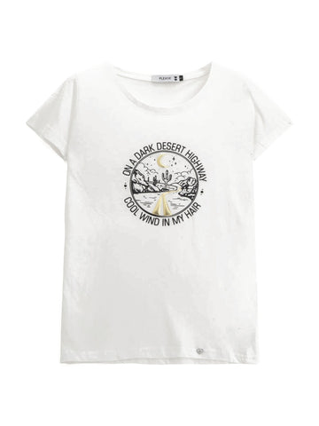 Please T-Shirt Donna - Bianco