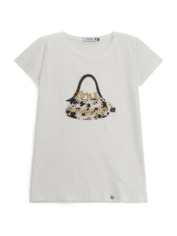 Please T-Shirt Donna - Bianco