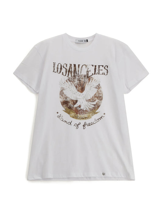 Please T-Shirt Donna - Bianco