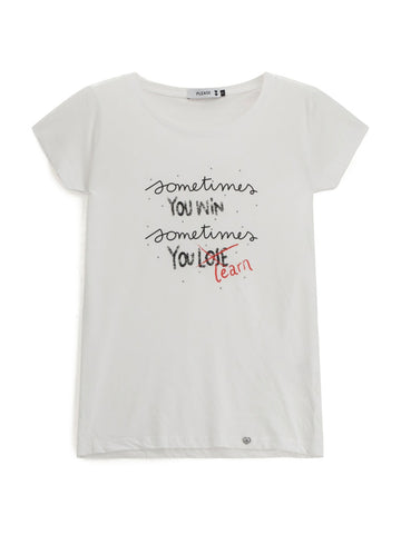 Please T-Shirt Donna - Bianco