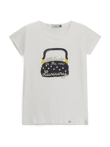 Please T-Shirt Donna - Bianco