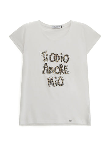 Please T-Shirt Donna - Bianco