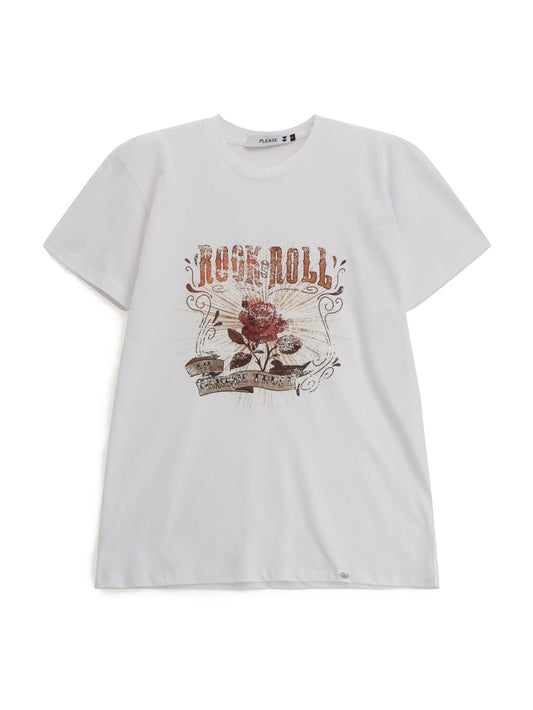 Please T-Shirt Donna - Bianco