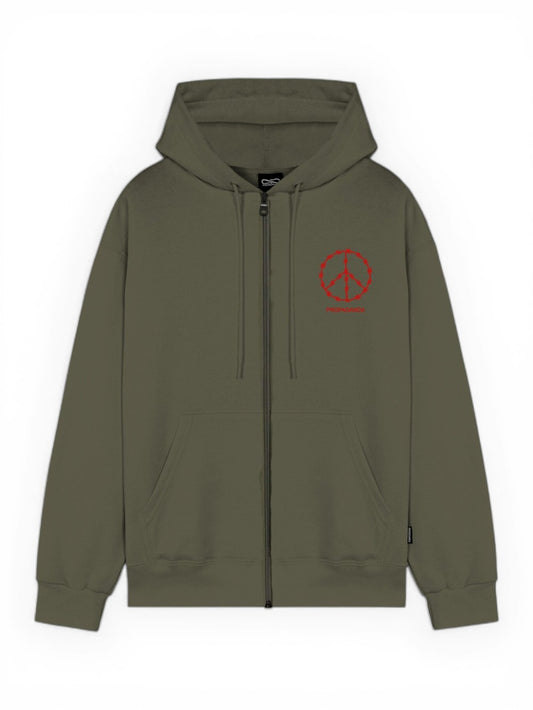 Propaganda Zip Hoodie Razor - Felpe Uomo - Concrete