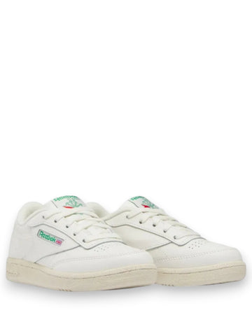 Reebok Club C - Sneakers Bambino - Chalk/Chalk/Glegrn