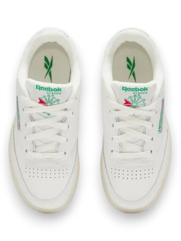 Reebok Club C - Sneakers Bambino - Chalk/Chalk/Glegrn