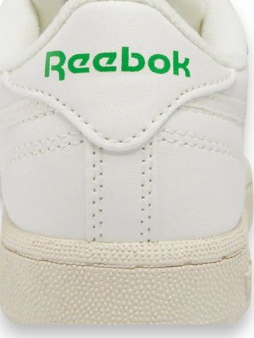 Reebok Club C - Sneakers Bambino - Chalk/Chalk/Glegrn