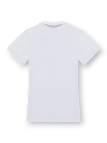 Refrigiwear Flora Polo - T-Shirt Donna - Bianco