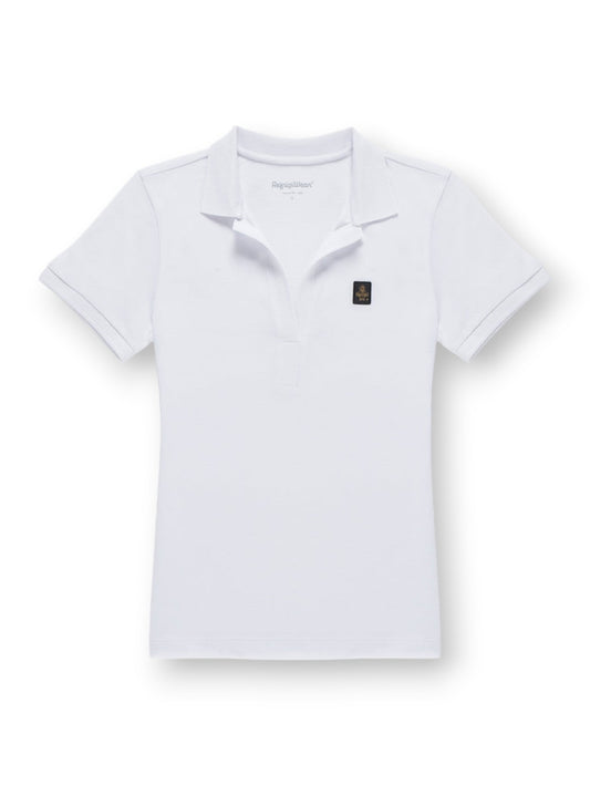 Refrigiwear Flora Polo - T-Shirt Donna - Bianco