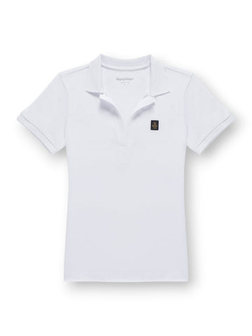 Refrigiwear Flora Polo - T-Shirt Donna - Bianco