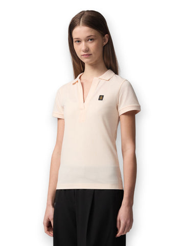 Refrigiwear Flora Polo - T-Shirt Donna - Pesca