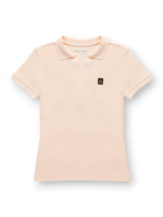 Refrigiwear Flora Polo - T-Shirt Donna - Pesca