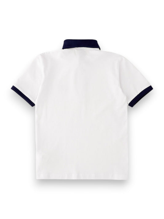 Roy Rogers Polo Mc Navy - T-Shirt Bambino - Bianco