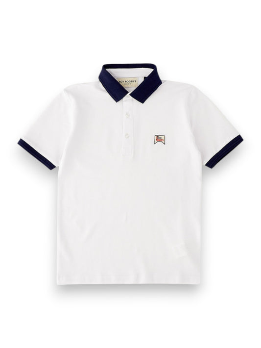 Roy Rogers Polo Mc Navy - T-Shirt Bambino - Bianco
