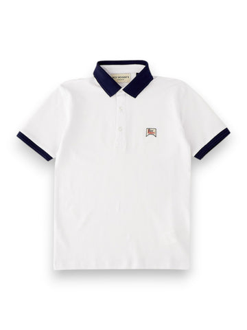 Roy Rogers Polo Mc Navy - T-Shirt Bambino - Bianco