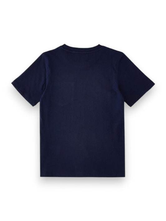 Roy Rogers Tee Shirt Optical White - T-Shirt Bambino - Blu Navy