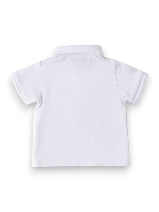 Roy Rogers Polo Mc Optical White - T-Shirt Bambino - Bianco