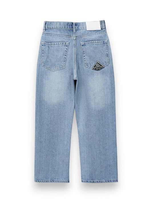 Roy Rogers Pantalone Denim Lungo Wash Stone Bleach - Jeans Bambino - Denim