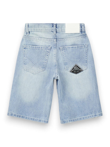 Roy Rogers Pantalone Denim Corto Wash Santa Cruz - Jeans Bambino - Denim