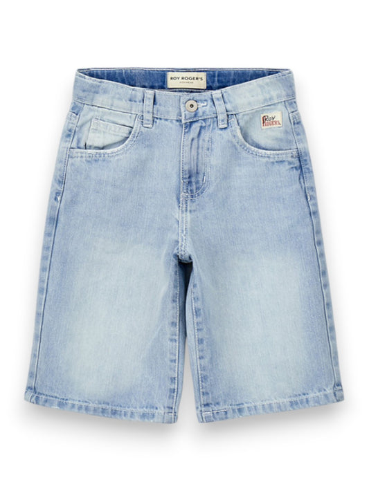 Roy Rogers Pantalone Denim Corto Wash Santa Cruz - Jeans Bambino - Denim