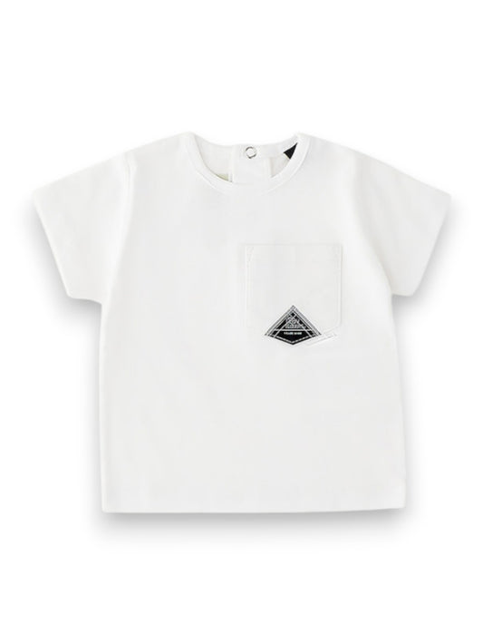 Roy Rogers Tee Shirt Optical White - T-Shirt Bambino - Bianco