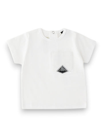 Roy Rogers Tee Shirt Optical White - T-Shirt Bambino - Bianco