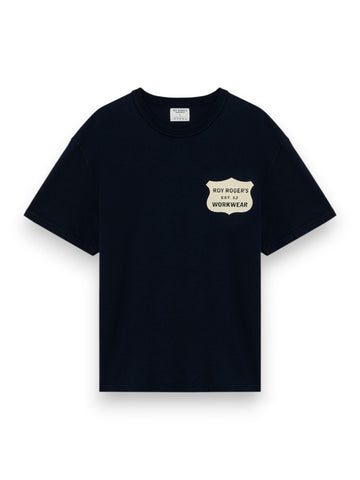 Roy Rogers T-Shirt Workwear Jersey Call Now - T-Shirt Uomo - Blu