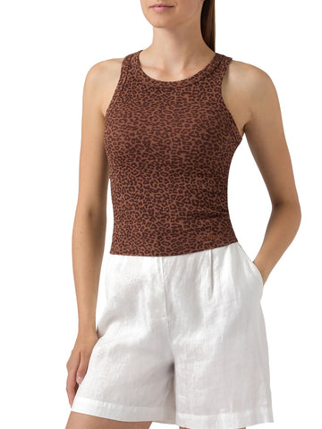 Saint Barth Ada Rib Sb Zebra Color 2021 Emb - T-Shirt Donna - Marrone