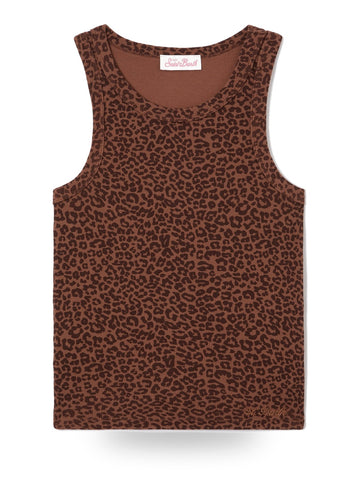 Saint Barth Ada Rib Sb Zebra Color 2021 Emb - T-Shirt Donna - Marrone